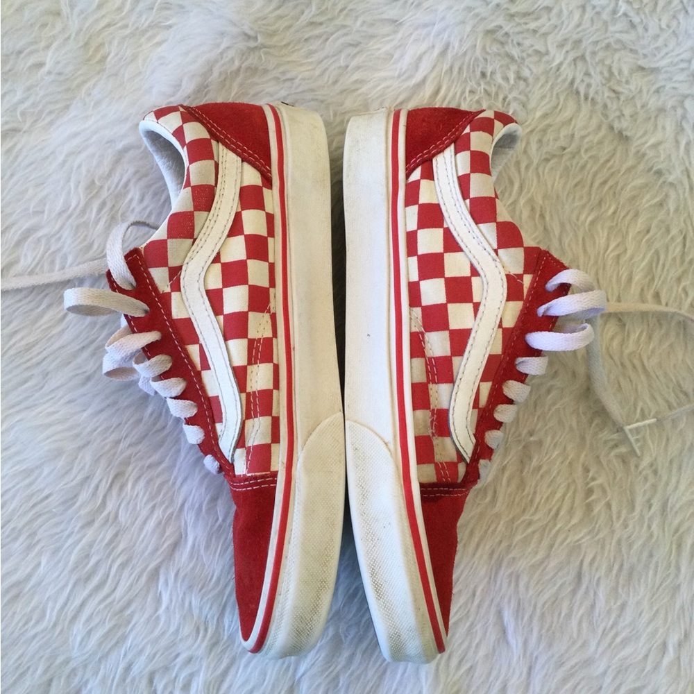 Vans Old Skool Checkerboard Racing Red - Picture 7 of 7